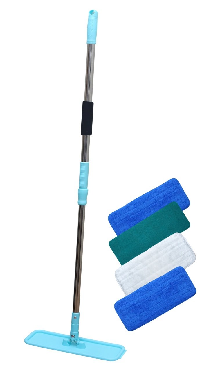 Yui Mikrofiber Teleskopik Spin Mop 4'lü Set Kuru Bez Islak Bez Ve Duvar Bez (YUI TÜRKİYE GARANTİLİ)