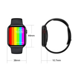 Yui W26 44mm Watch 6 Plus Akıllı Saat Siyah