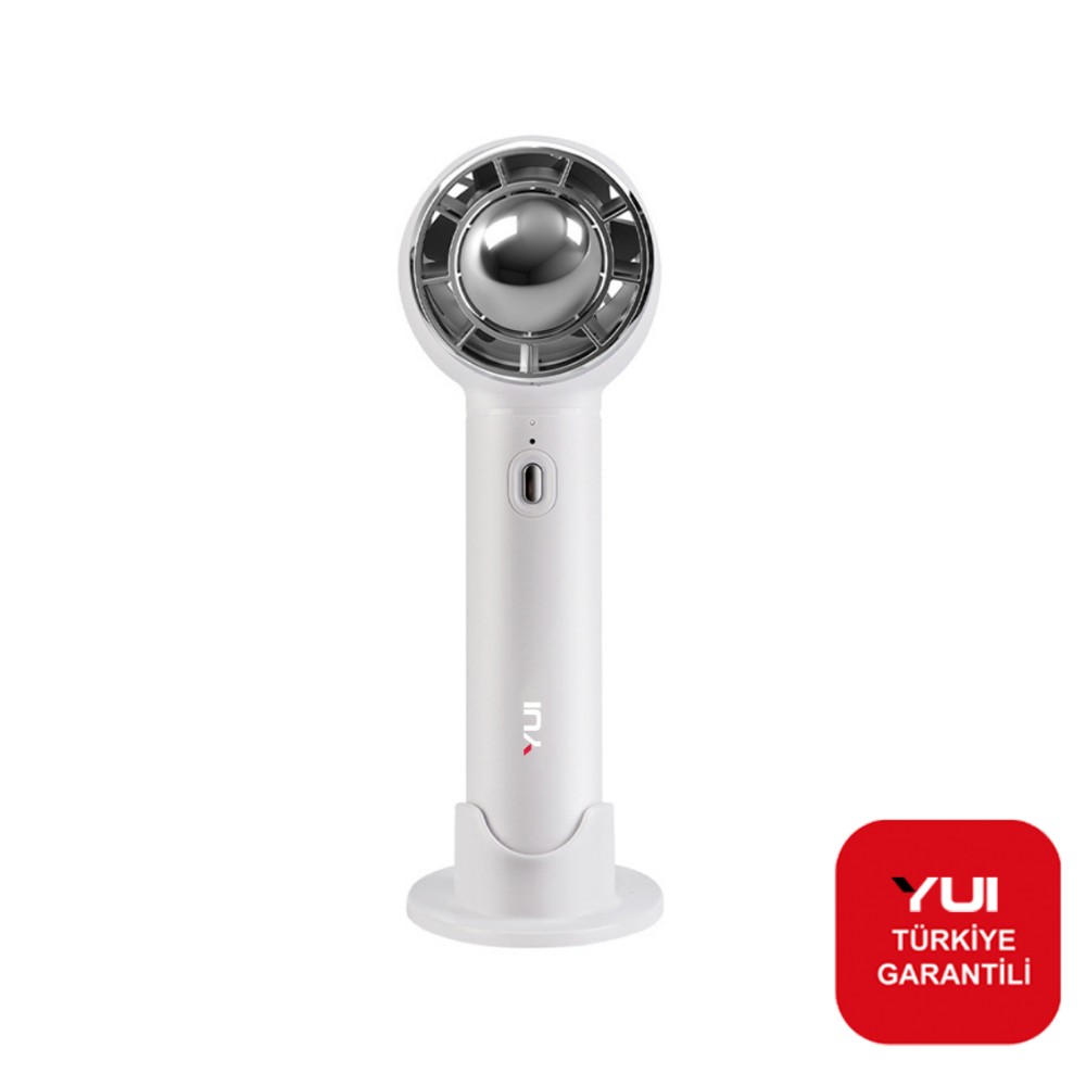 Yui F23 Kablosuz Şarjlı El Tipi Mini Fan Vantilatör(Yui Türkiye Garantili) Beyaz