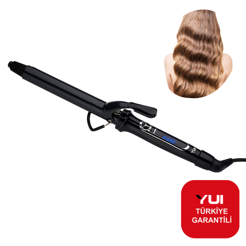 Yui KB2005 Led Göstergeli Seramik Plaka 26mm Saç Maşası(Yui Türkiye Garantili)