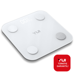 Yui KB11 Akıllı Yağ Ölçer Şarjlı Fonksiyonel Bluetooth Tartı Baskül(Yui Türkiye Garantili)