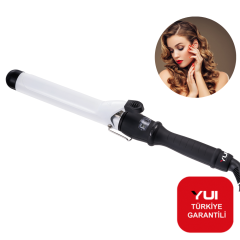 Yui KB57 Profesyonel Seramik Plaka Led Ekran 32mm Saç Şekillendirici Maşa(YUI TÜRKİYE GARANTİLİ)