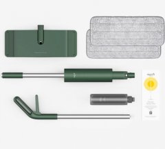 Deerma TB880 360 Derece Dönen Su Püskürtmeli Sprey Mop Paspas+1 Adet MicroFiber Yedek Mop (Deerma Türkiye Garantili) Yeşil