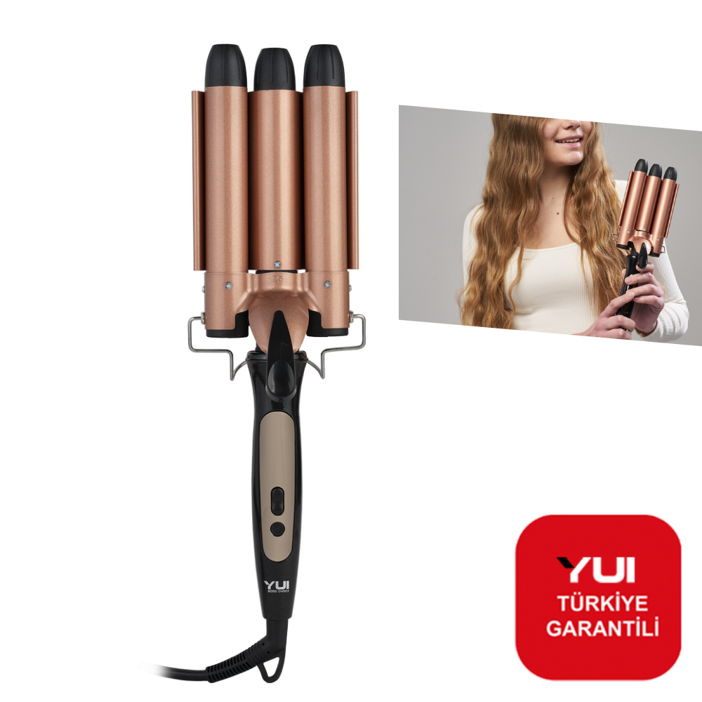Yui KB3060 25mm Su Dalgası (Wag) Saç Maşası Gold