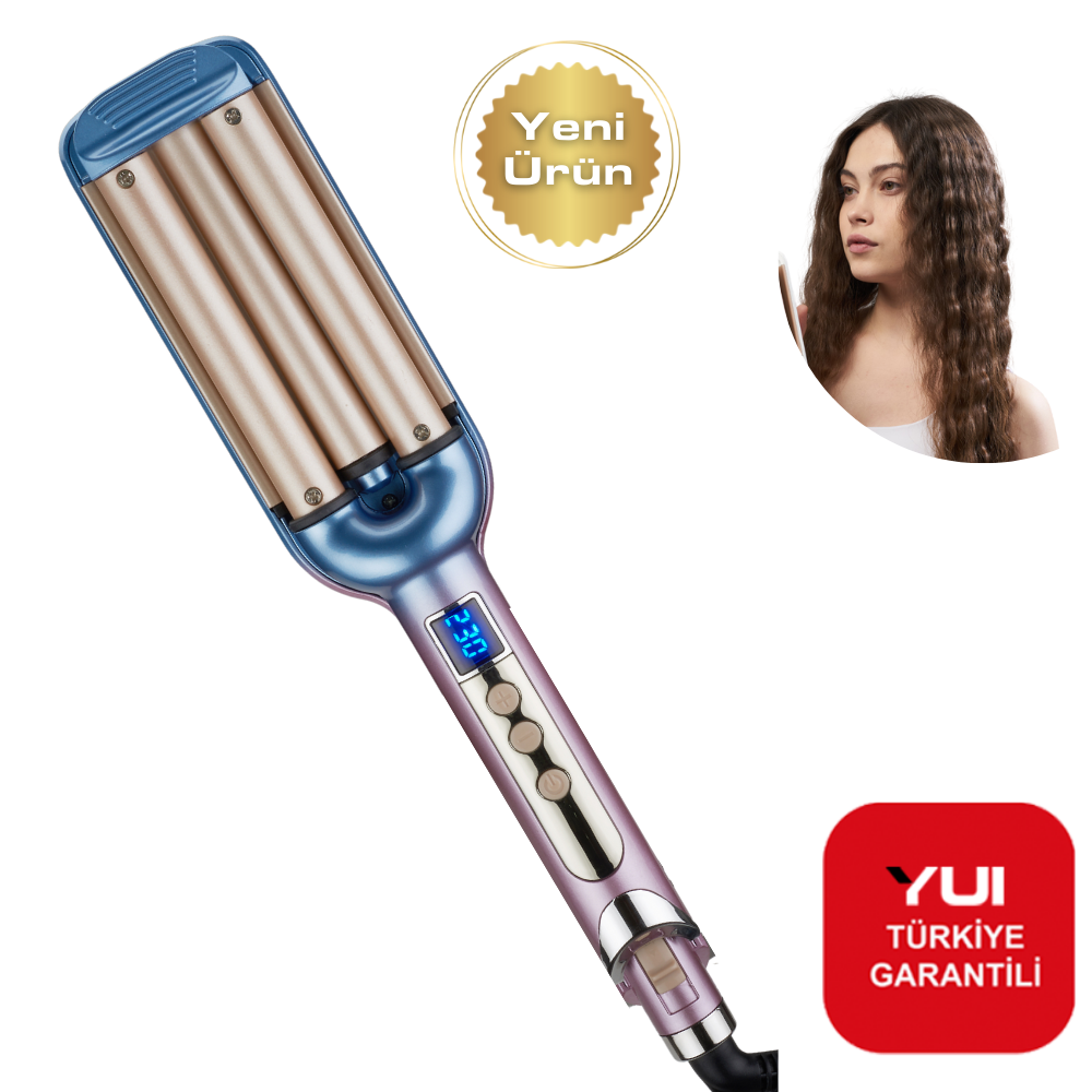 Yui DHS-1868W Seramik Su Dalgası(wag)Saç Maşası Mor